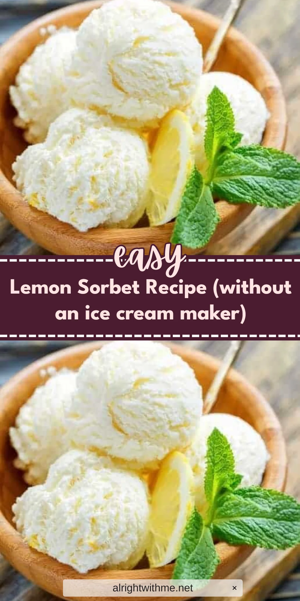 Lemon Sorbet Recipe (without an ice cream maker)