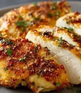 Delicious melt-in-your-mouth chicken served on a plate