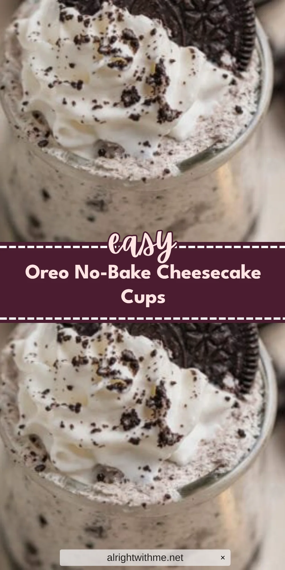 Oreo No-Bake Cheesecake Cups