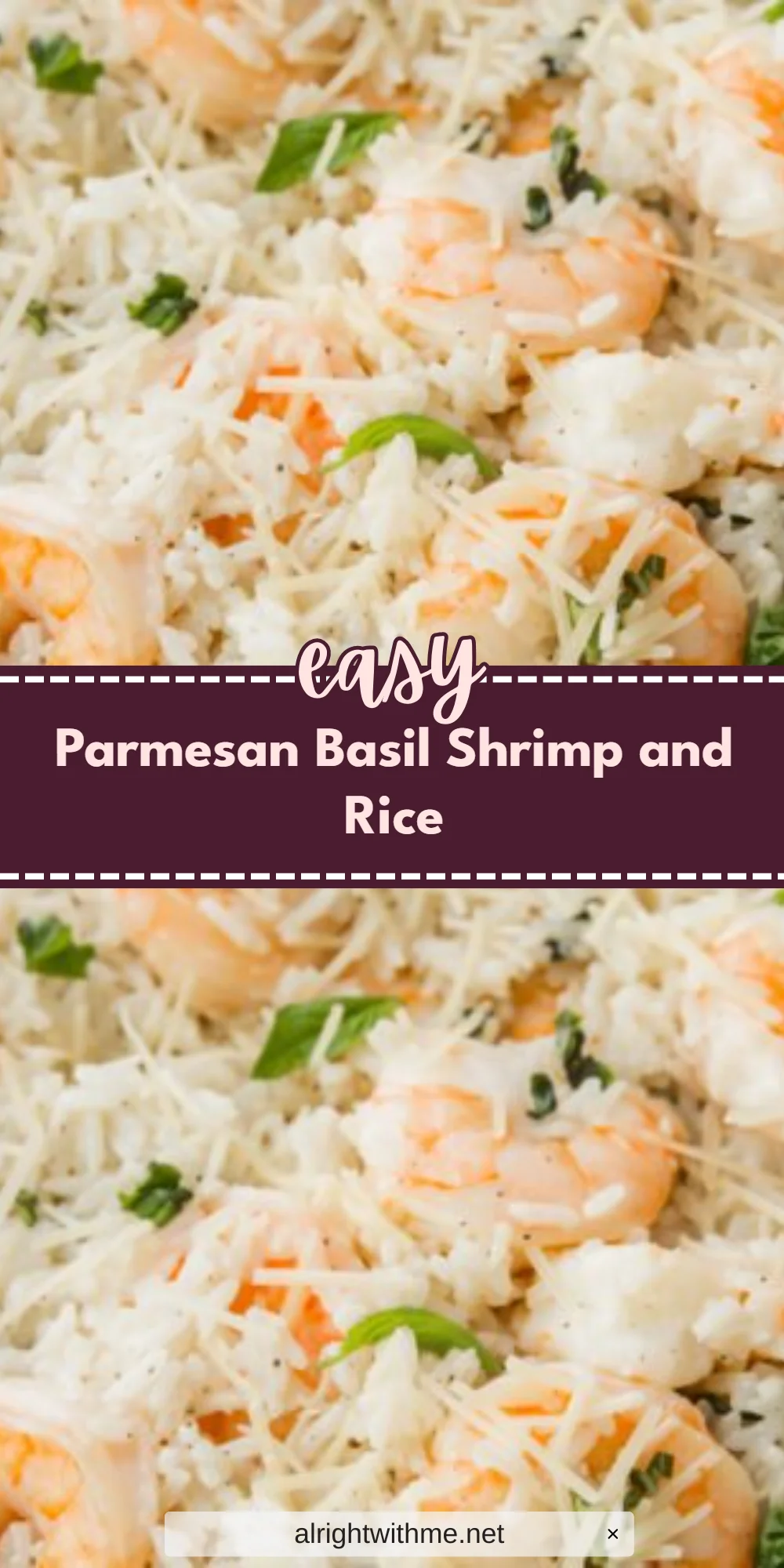 Parmesan Basil Shrimp and Rice