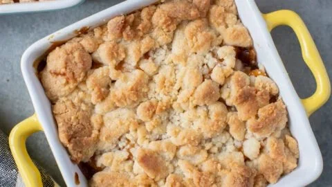 Peach Cobbler for Two