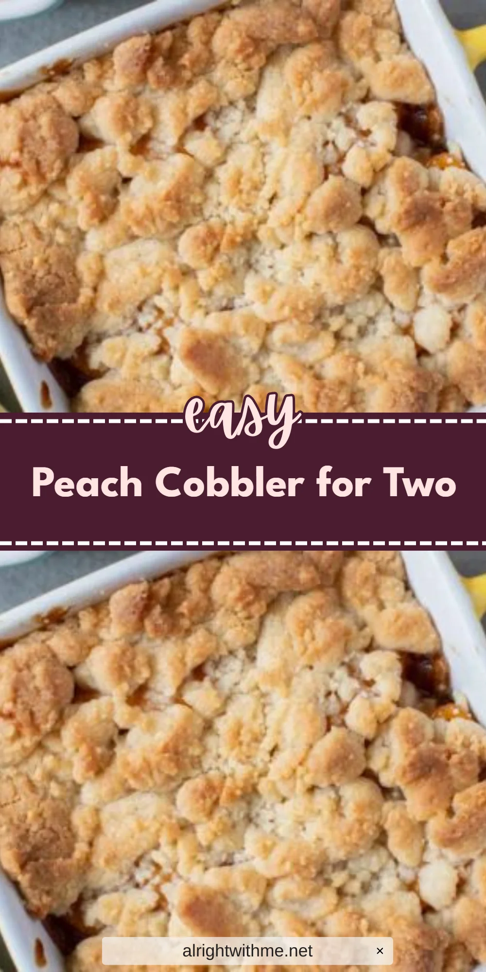 Peach Cobbler for Two
