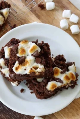 Delicious S'mores Brownies - Easy camping dessert with chocolate and marshmallows