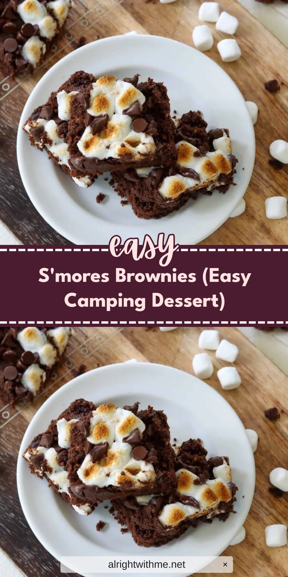 S'mores Brownies (Easy Camping Dessert)