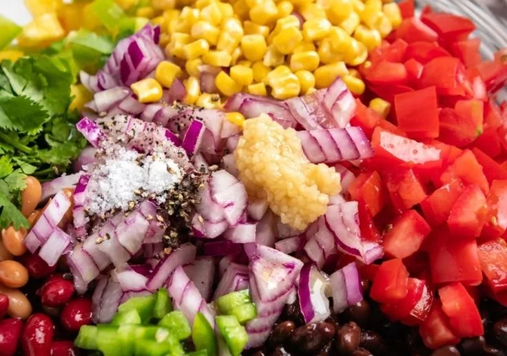 3 Bean Avocado Corn Salad