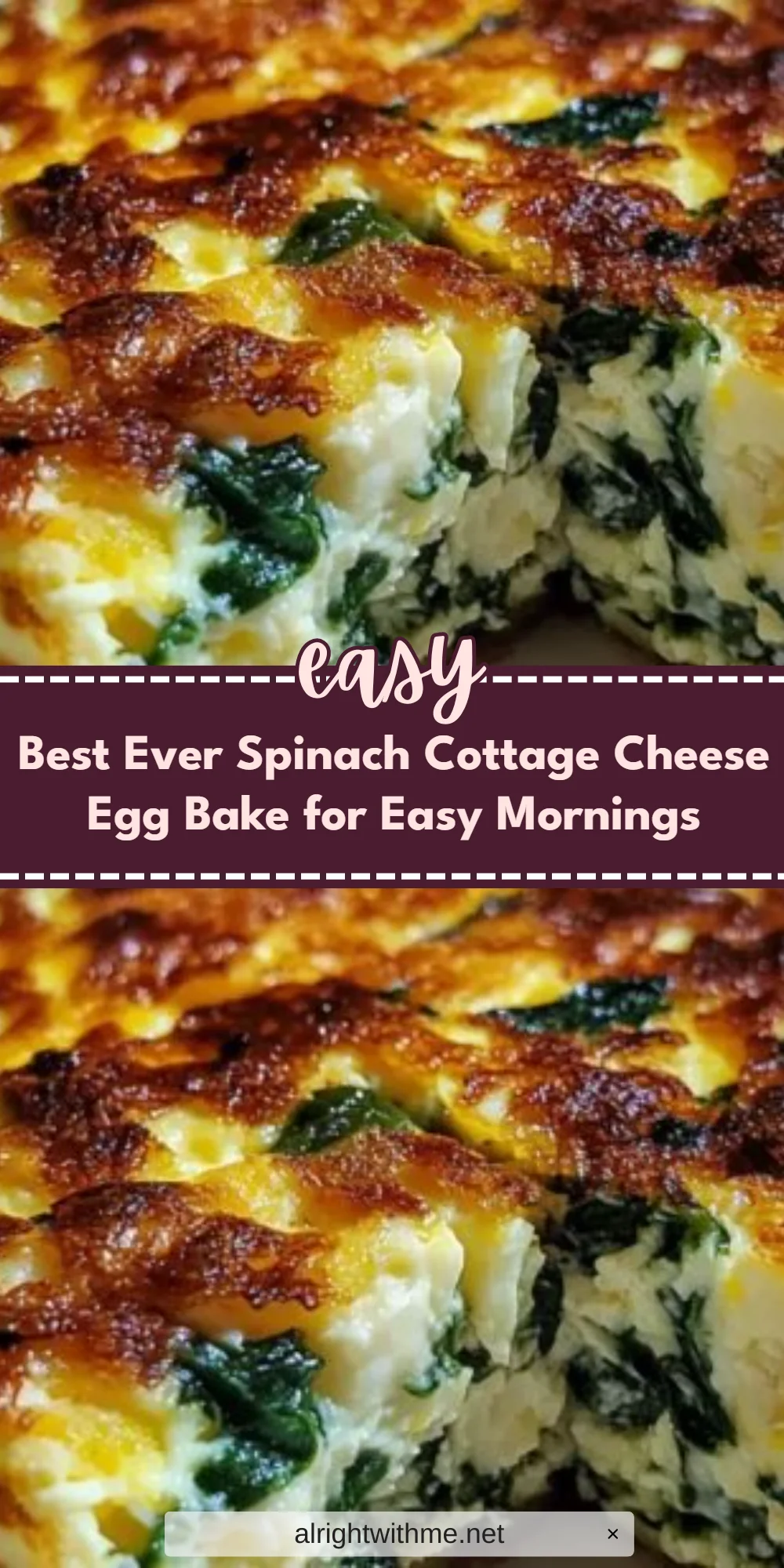 Best Ever Spinach Cottage Cheese Egg Bake for Easy Mornings