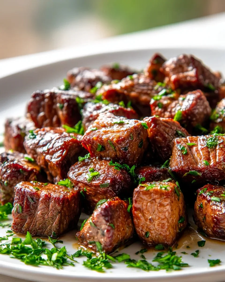 Delicious Texas Roadhouse steak bites served with dipping sauce