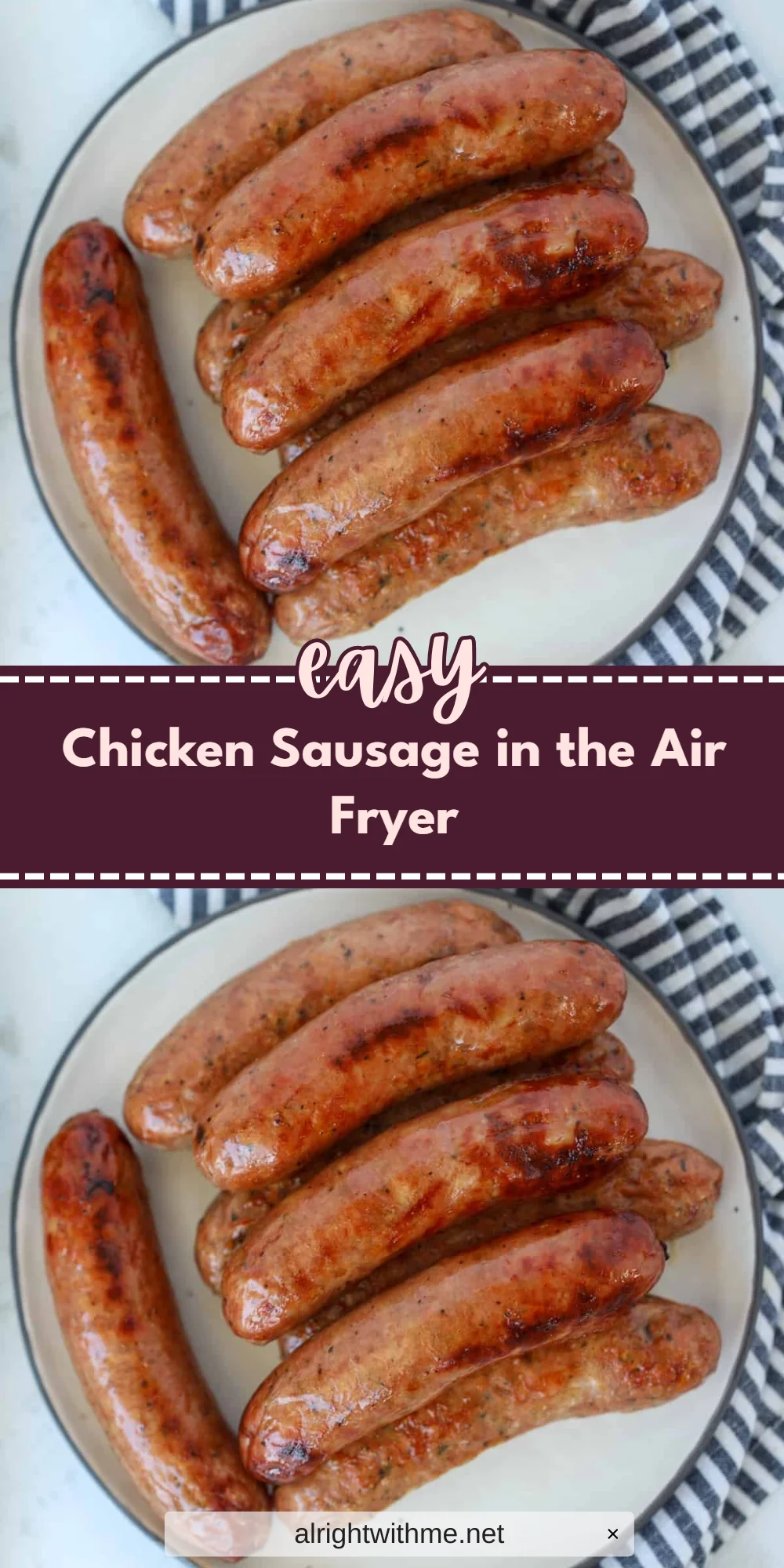 Chicken Sausage in the Air Fryer