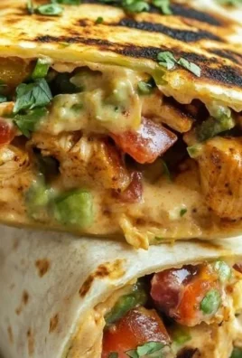 Chipotle Ranch Grilled Chicken Burrito with fresh ingredients and delicious flavors