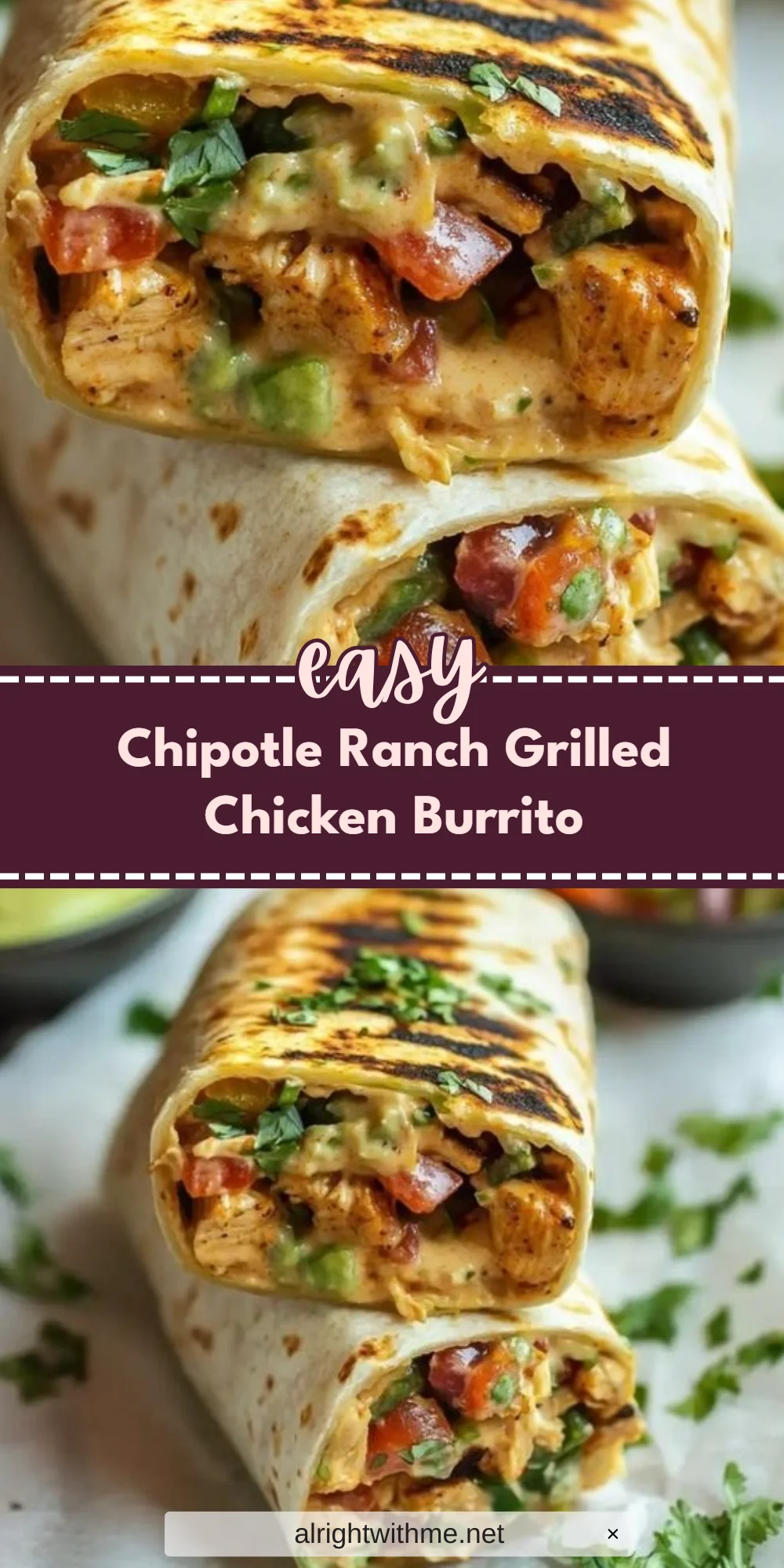 Chipotle Ranch Grilled Chicken Burrito
