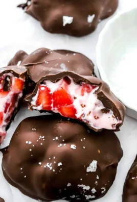 Delicious Chocolate Strawberry Frozen Yogurt Bites on a plate