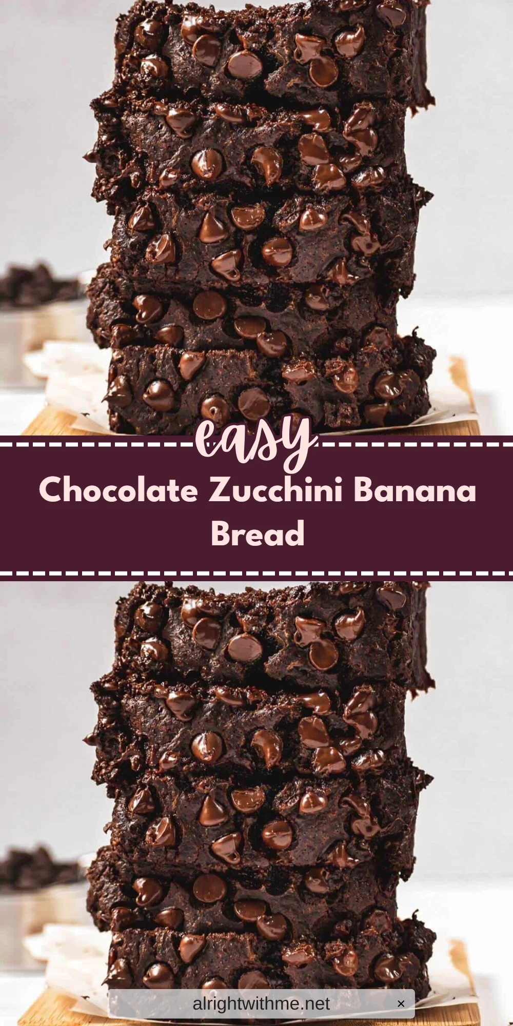 Chocolate Zucchini Banana Bread