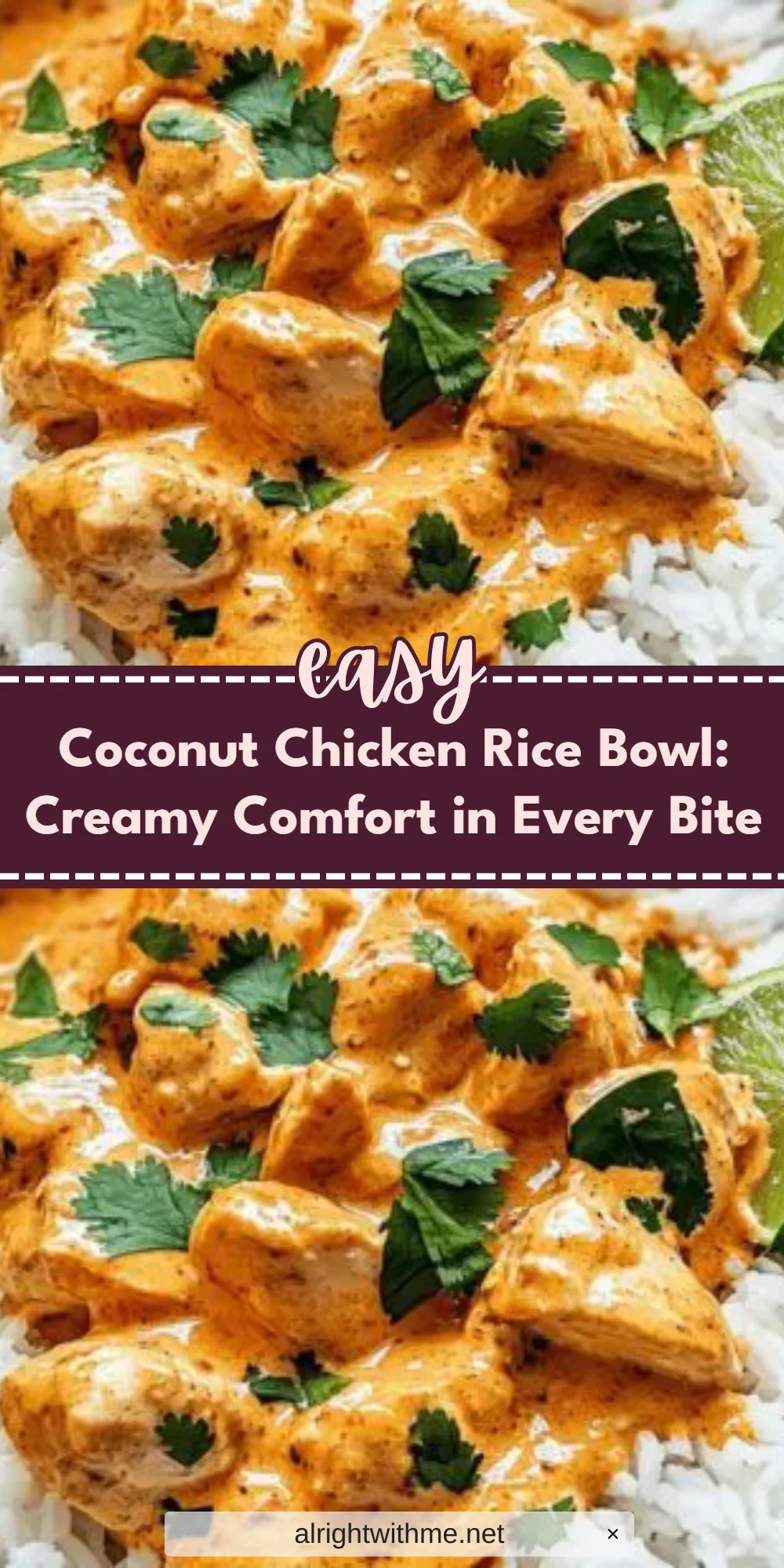 Coconut Chicken Rice Bowl: Creamy Comfort in Every Bite