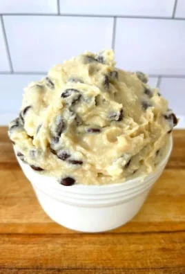 Bowl of cottage cheese cookie dough ready for baking