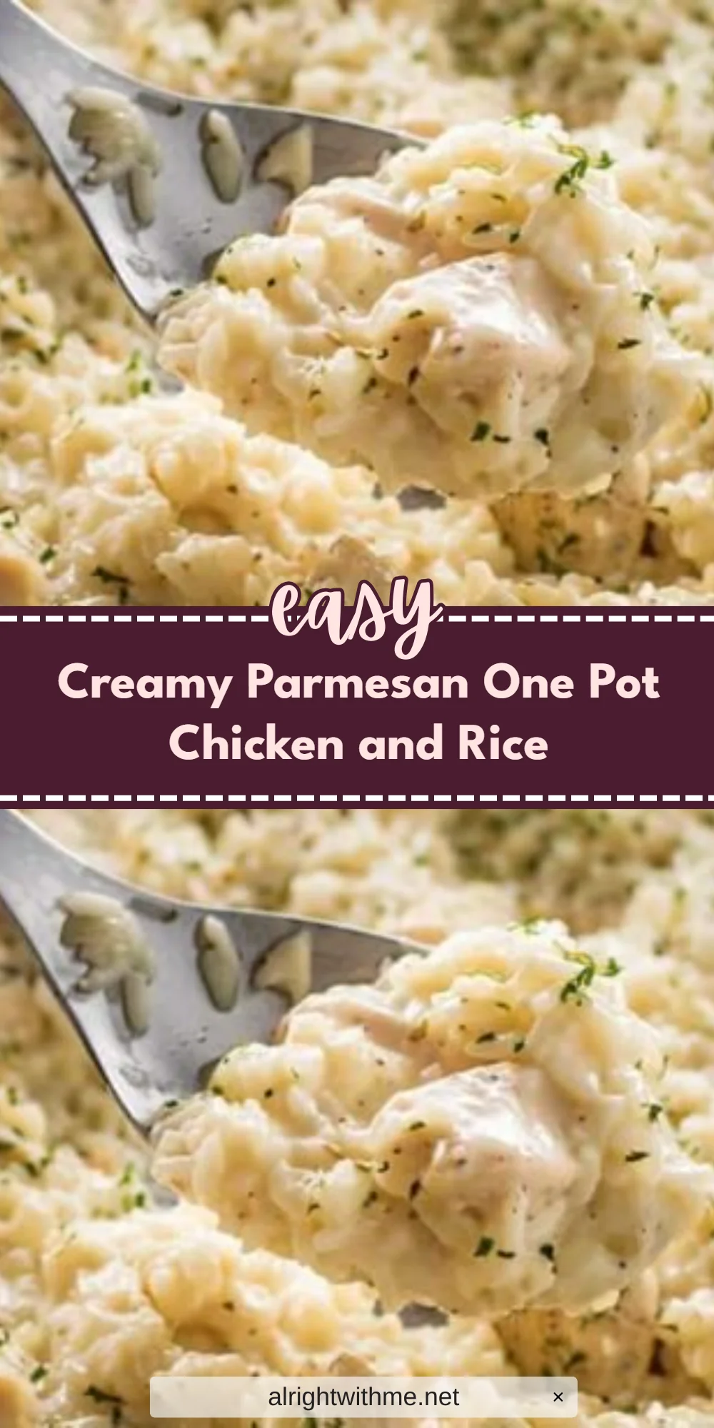 Creamy Parmesan One Pot Chicken and Rice