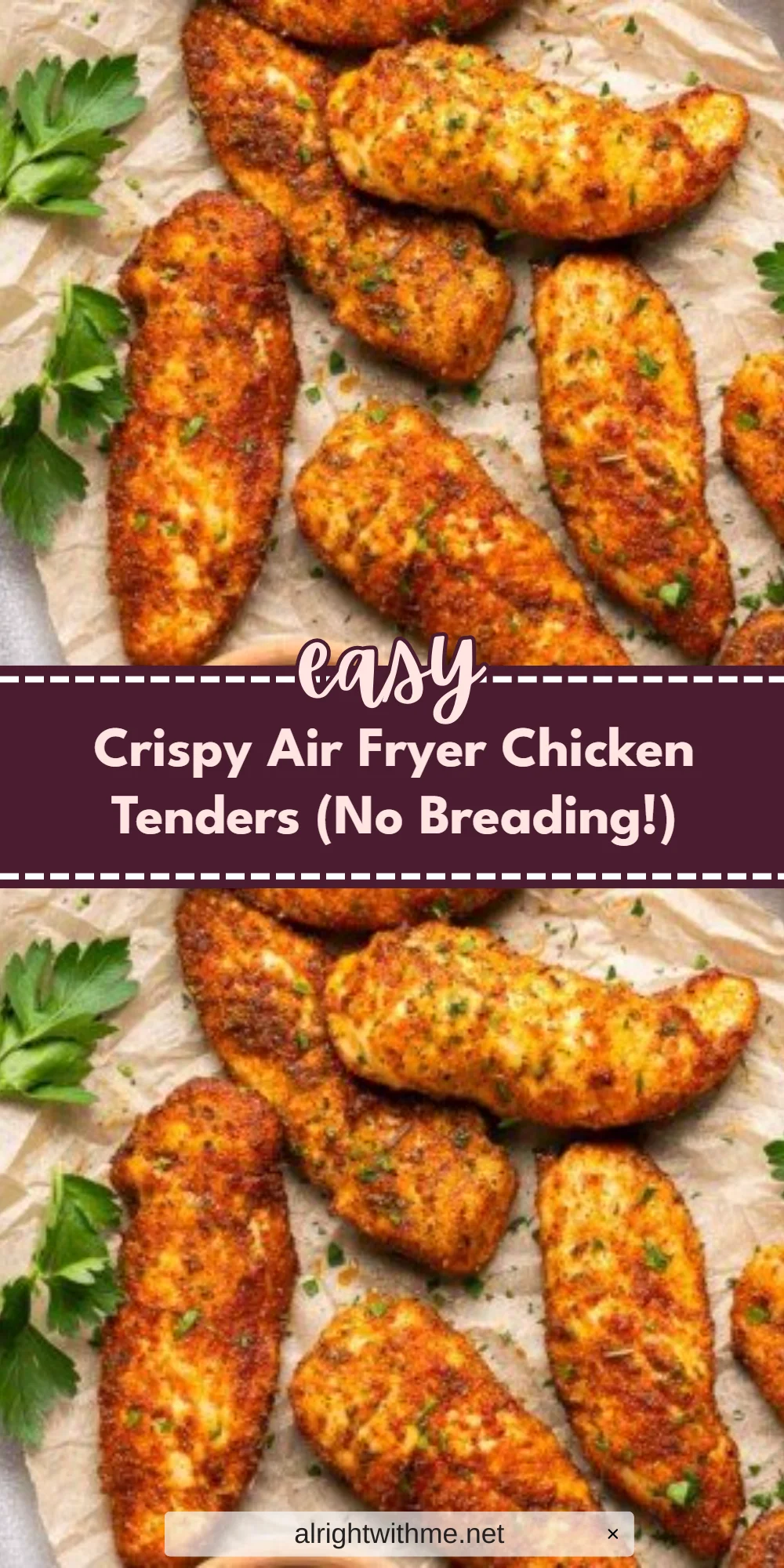Crispy Air Fryer Chicken Tenders (No Breading!)