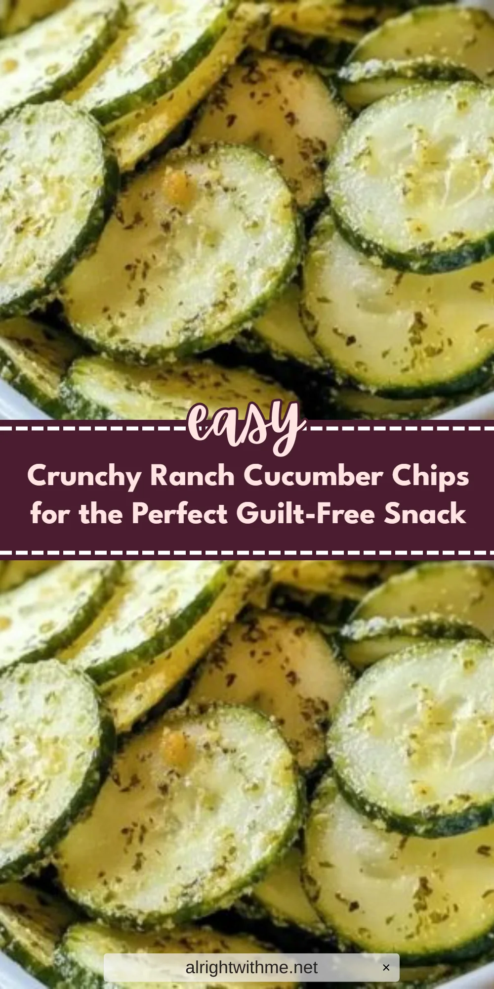 Crunchy Ranch Cucumber Chips for the Perfect Guilt-Free Snack