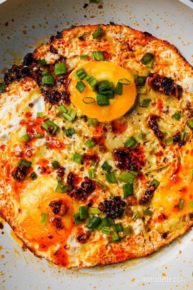 Elevated Eggs with Chili Oil and Cheese