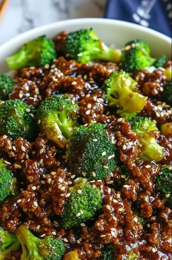 Hamburger Meat and Broccoli