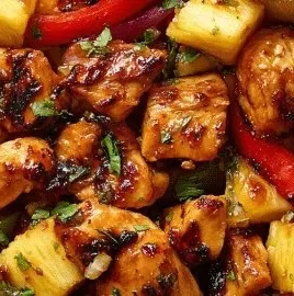 Hawaiian Chicken Sheet Pan featuring vibrant vegetables and juicy chicken thighs