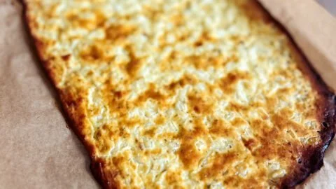 High Protein Cottage Cheese Flatbread (Gluten-Free, Keto, Low Carb)