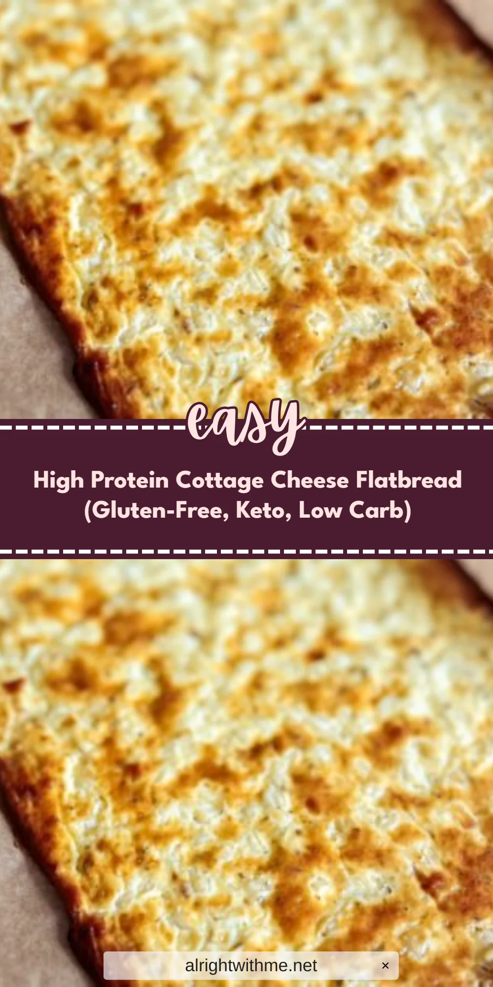 High Protein Cottage Cheese Flatbread (Gluten-Free, Keto, Low Carb)