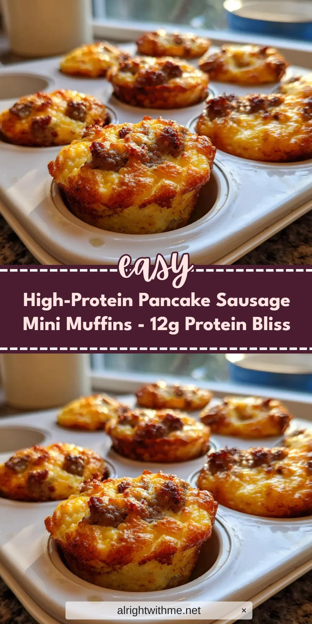 High-Protein Pancake Sausage Mini Muffins - 12g Protein Bliss