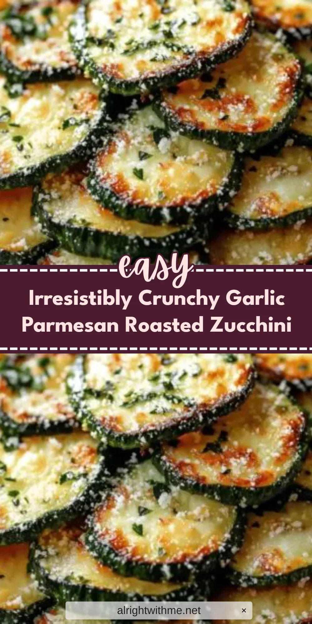 Irresistibly Crunchy Garlic Parmesan Roasted Zucchini