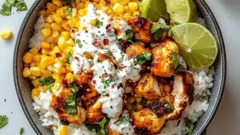 Irresistibly Delicious Street Corn Chicken Rice Bowl Recipe