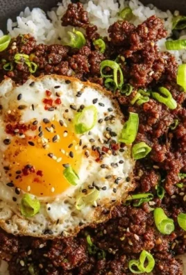 A delicious bowl of Korean Ground Beef served with rice and vegetables