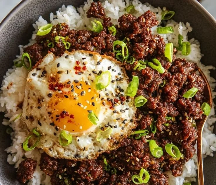 Korean Ground Beef Bowl