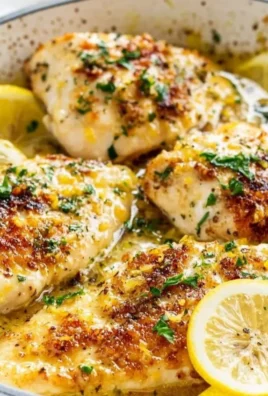 Grilled lemon chicken drizzled with a rich lemon butter sauce