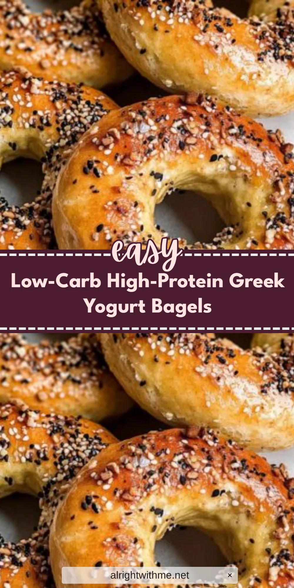 Low-Carb High-Protein Greek Yogurt Bagels