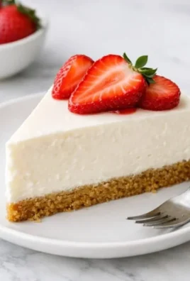 Delicious no bake cheesecake topped with fresh berries