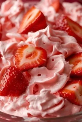 Delicious No Bake Fluff Salad with fruits and creamy texture