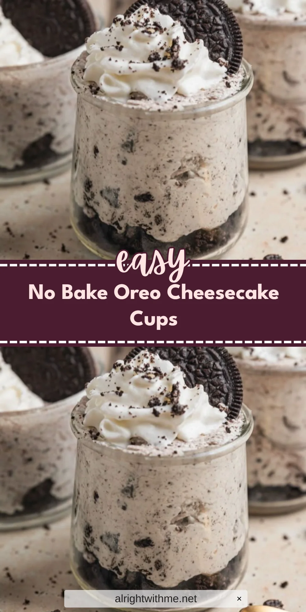 No Bake Oreo Cheesecake Cups