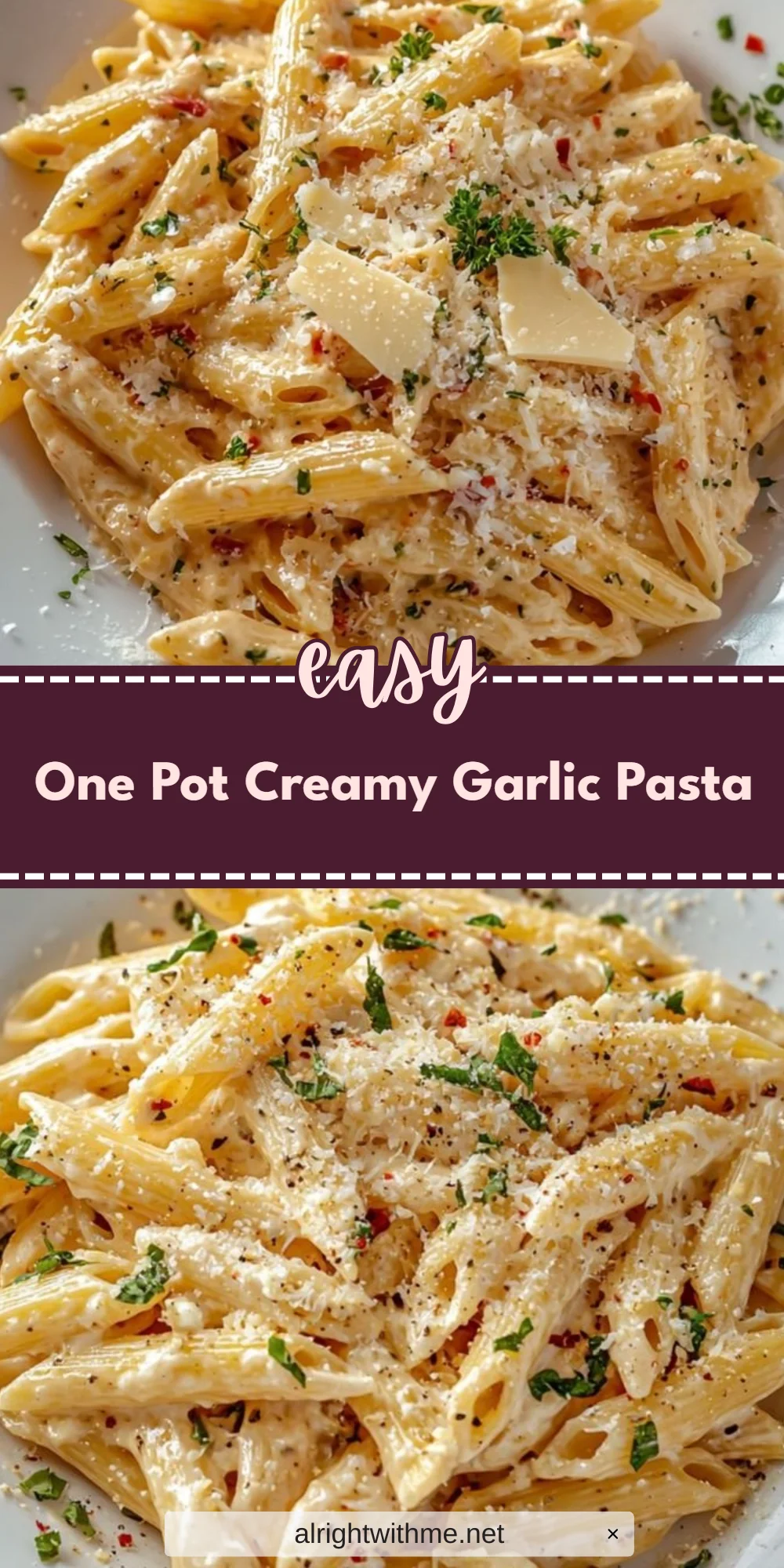 One Pot Creamy Garlic Pasta
