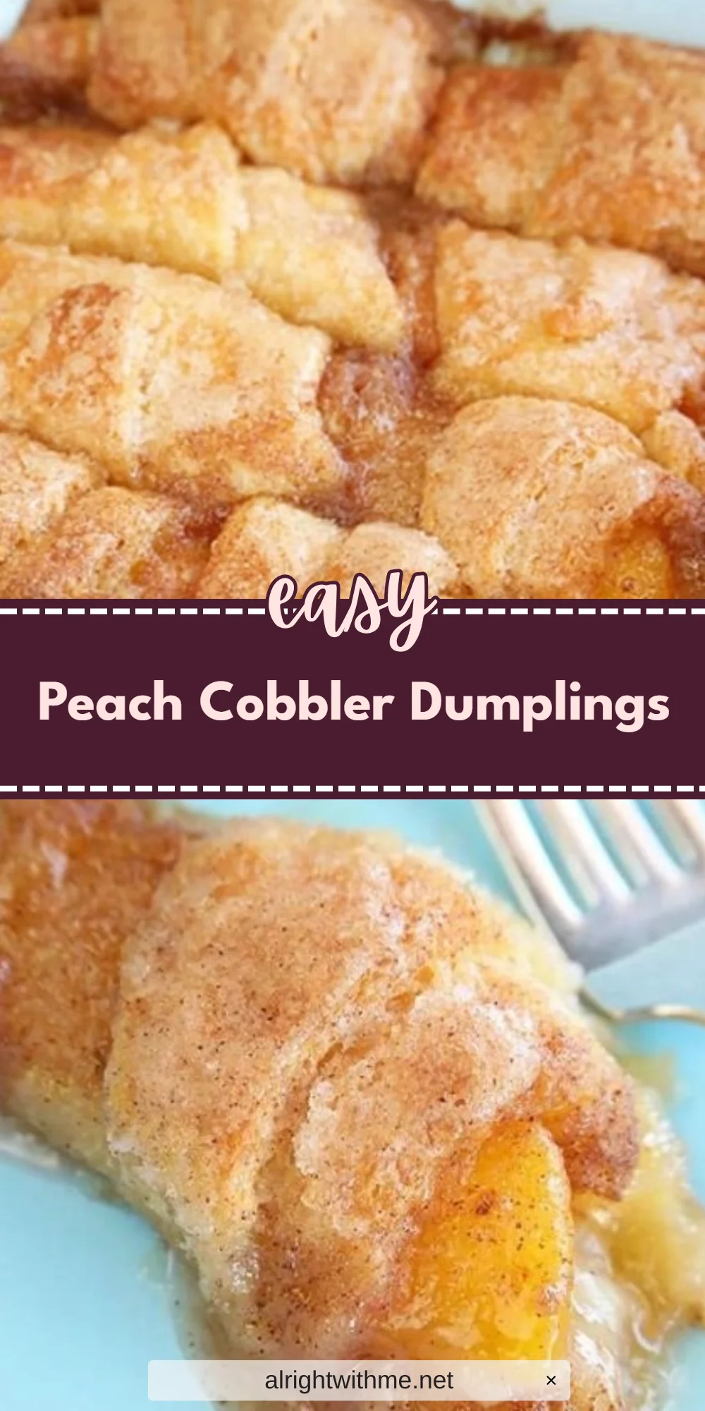 Peach Cobbler Dumplings
