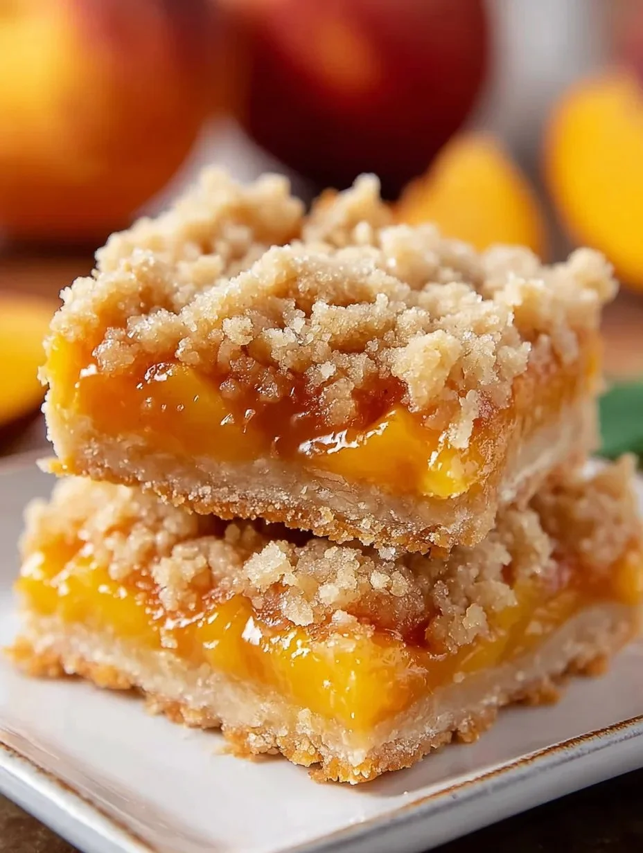 Peach Crumb Bars