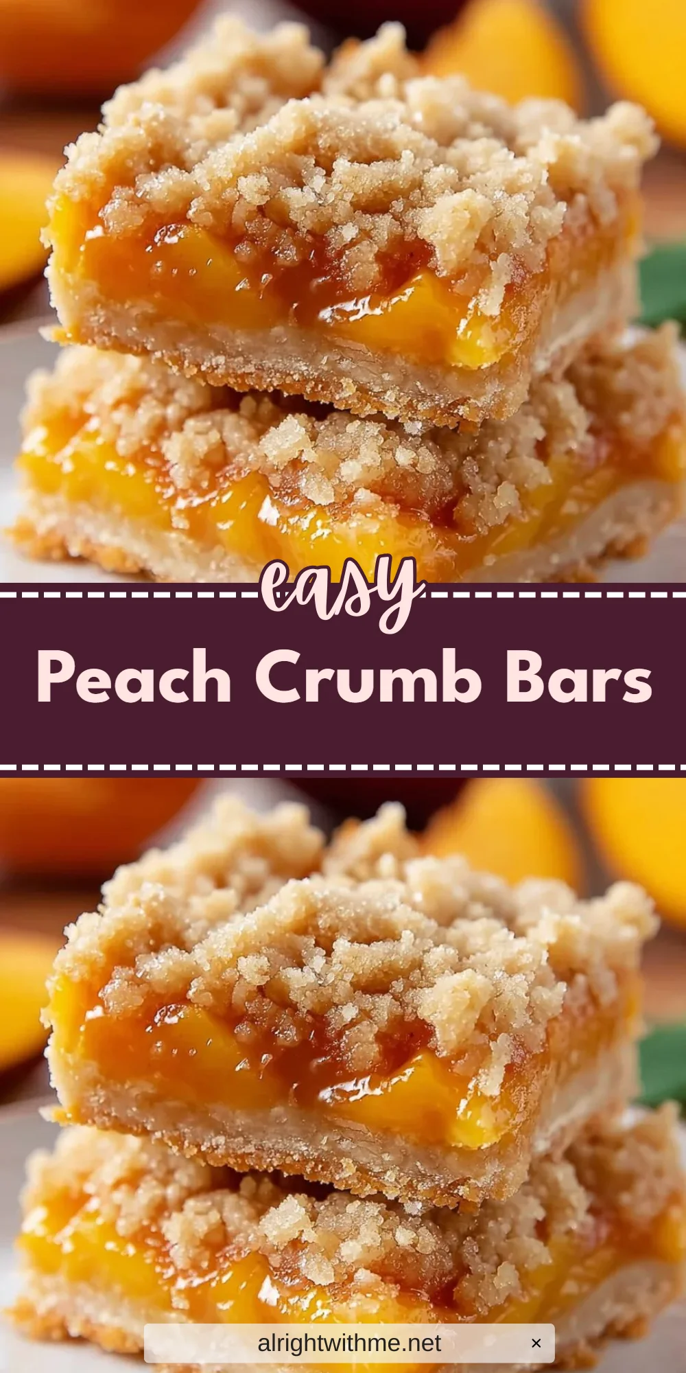 Peach Crumb Bars