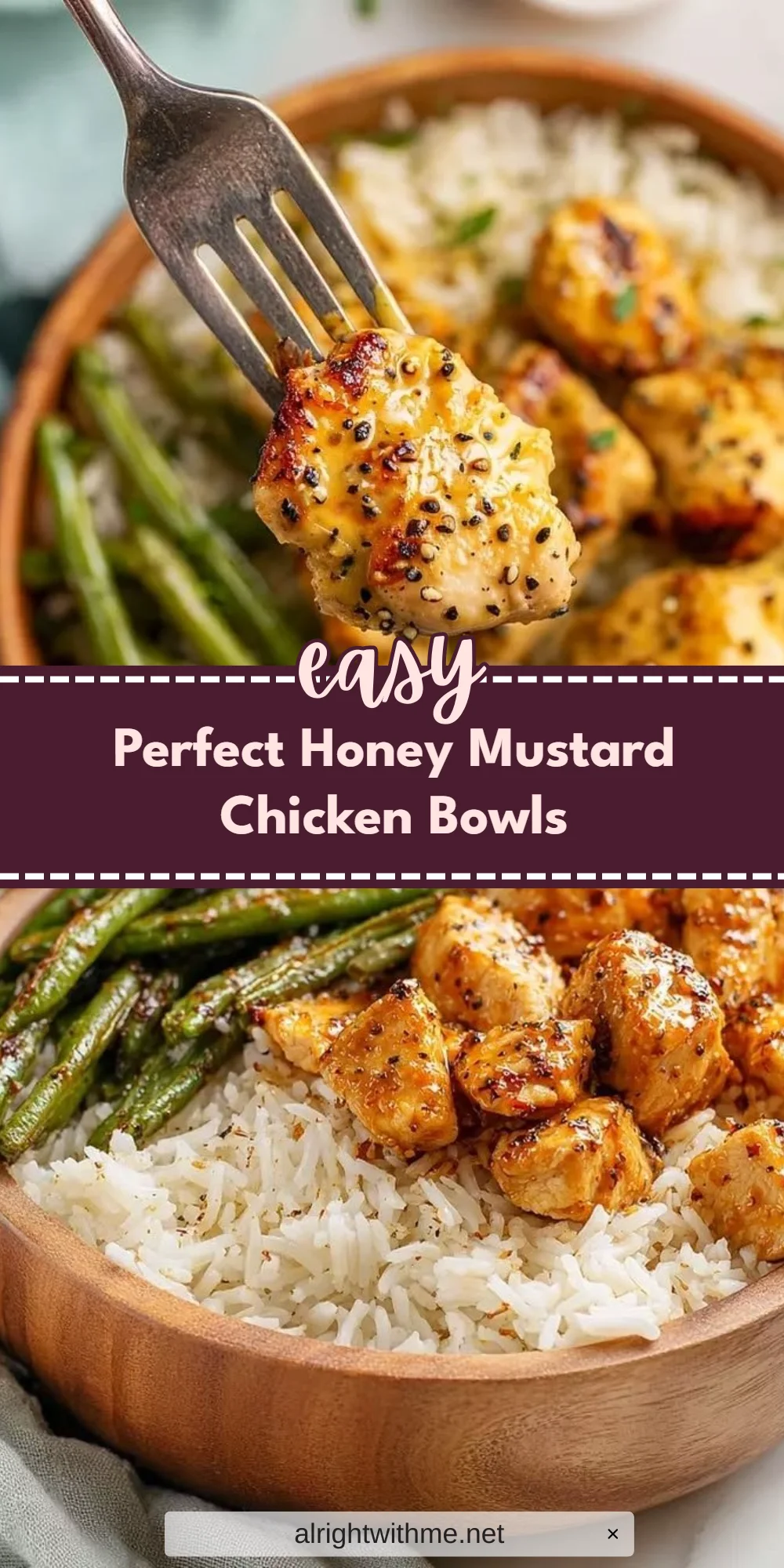 Perfect Honey Mustard Chicken Bowls