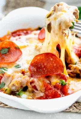 Delicious Pizza Bowl with fresh toppings served in a crusty bowl