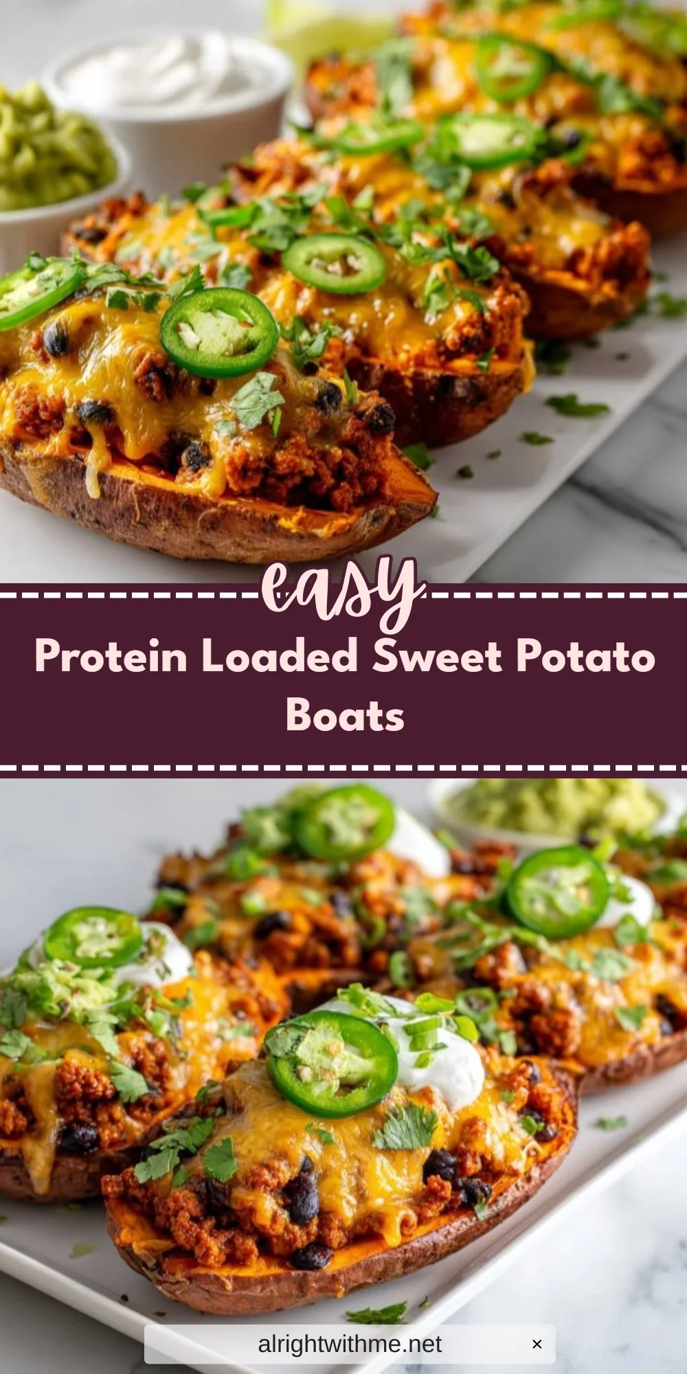 Protein Loaded Sweet Potato Boats