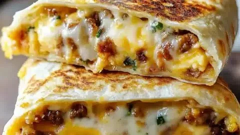 Easy breakfast crunchwrap recipe with fresh ingredients and flavorful fillings