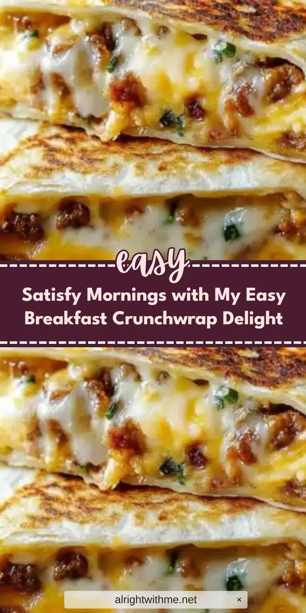 Satisfy Mornings with My Easy Breakfast Crunchwrap Delight