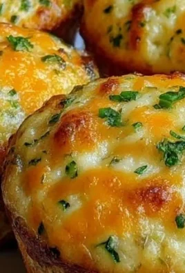 Savory cottage cheese muffins fresh out of the oven on a cooling rack