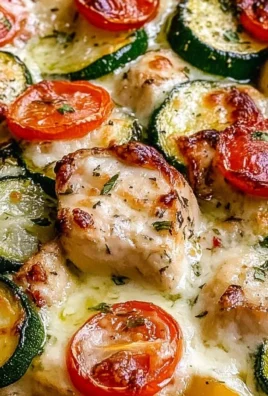 Sheet Pan Mediterranean Chicken and Zucchini cooked on a tray