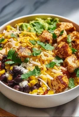 Delicious Southwest Chicken Bowl with vibrant ingredients and flavors.