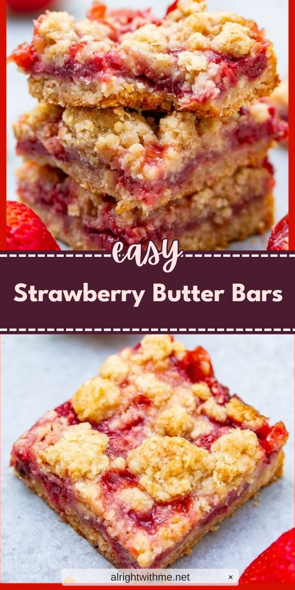 Strawberry Butter Bars